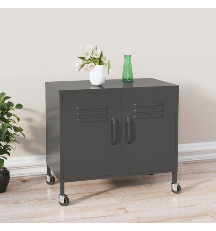 Armoire de rangement Anthracite 60x35x56 cm Acier | Mobilier & Déco