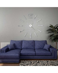 Horloge murale 3D Design moderne 100 cm XXL Argenté | Mobilier & Déco