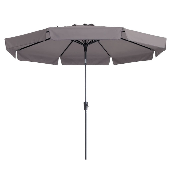 Madison Parasol de jardin Flores Luxe 300 cm rond taupe | Mobilier & Déco