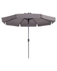 Madison Parasol de jardin Flores Luxe 300 cm rond taupe | Mobilier & Déco