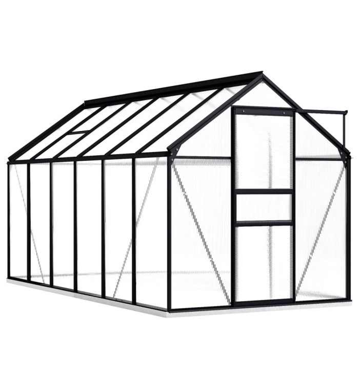 Serre avec cadre de base Anthracite Aluminium 7,03 m² | Mobilier & Déco