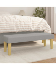Banc Gris clair 100x30x30 cm Tissu | Mobilier & Déco