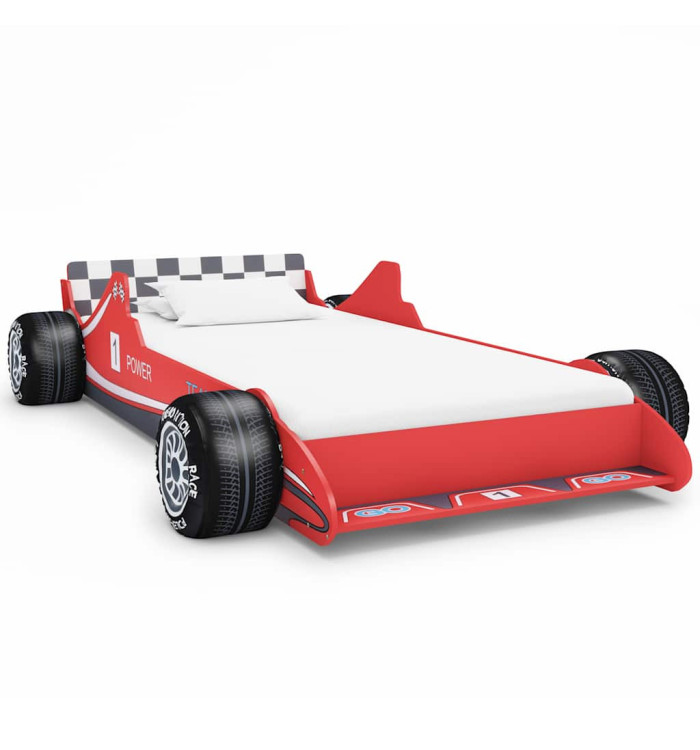 Lit voiture de course pour enfants 90 x 200 cm Rouge | Mobilier & Déco