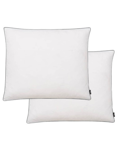 Oreiller 2 pcs Remplissage de duvet 70 x 60 cm Blanc | Mobilier & Déco