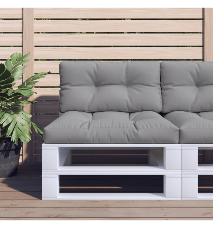 Coussin de palette gris 70x40x12 cm tissu | Mobilier & Déco