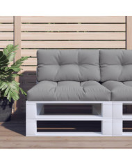 Coussin de palette gris 70x40x12 cm tissu | Mobilier & Déco