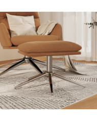 Repose-pied Taupe 60x60x35 cm Tissu microfibre | Mobilier & Déco