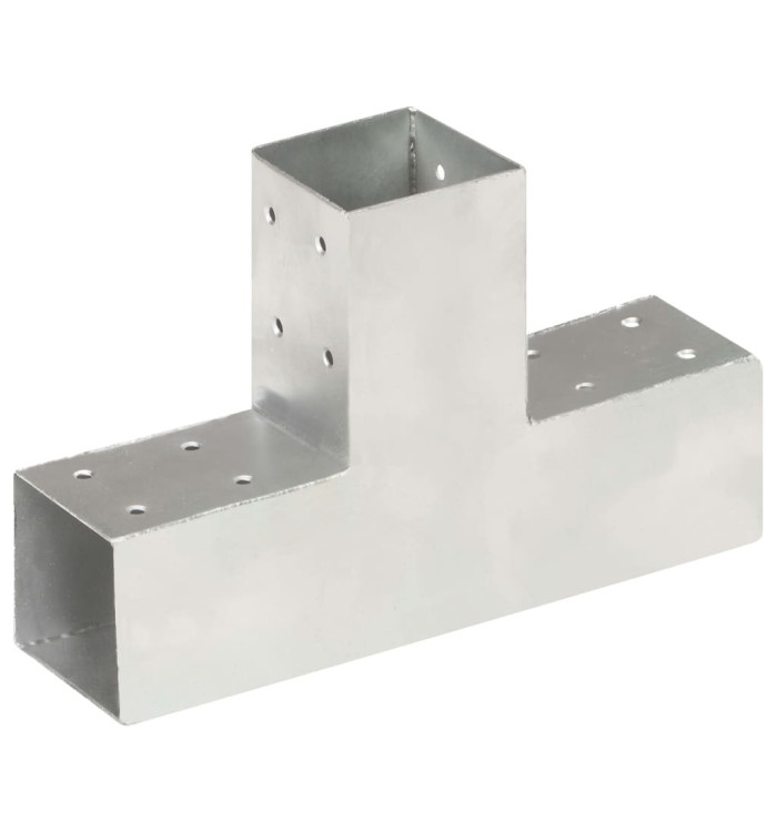Connecteur de poteau Forme en T Métal galvanisé 71x71 mm | Mobilier & Déco