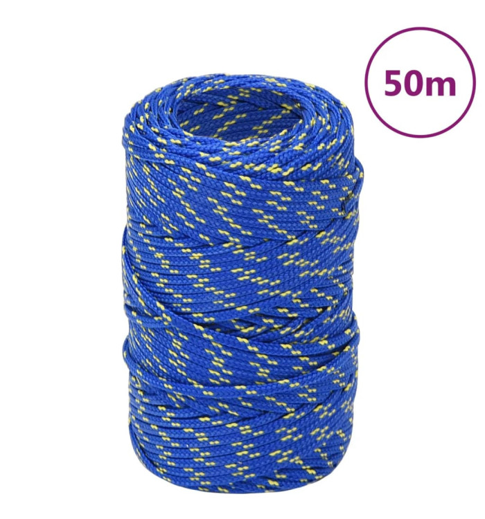 Corde de bateau Bleu 2 mm 50 m Polypropylène | Mobilier & Déco