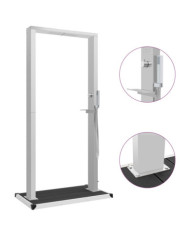 Douche d'extérieur avec receveur WPC Acier inoxydable | Mobilier & Déco