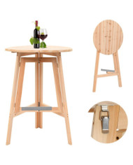 Table de bar pliable 78 cm Bois de sapin | Mobilier & Déco