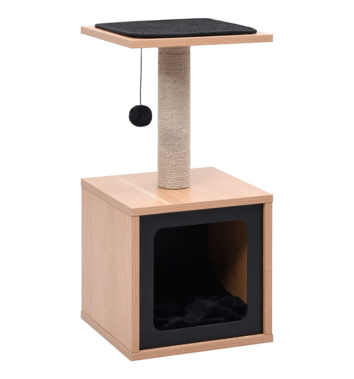 Arbre à chat avec tapis à gratter en sisal 62 cm | Mobilier & Déco