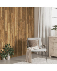 Panneaux muraux Aspect bois Marron PVC 4,12 m² | Mobilier & Déco