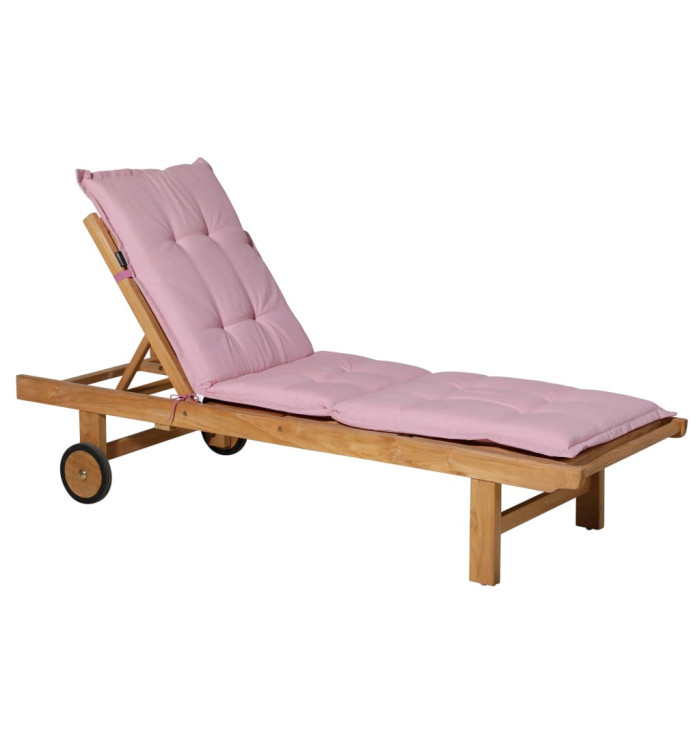 Madison Coussin de chaise longue Panama 200x60 cm Rose pâle | Mobilier & Déco