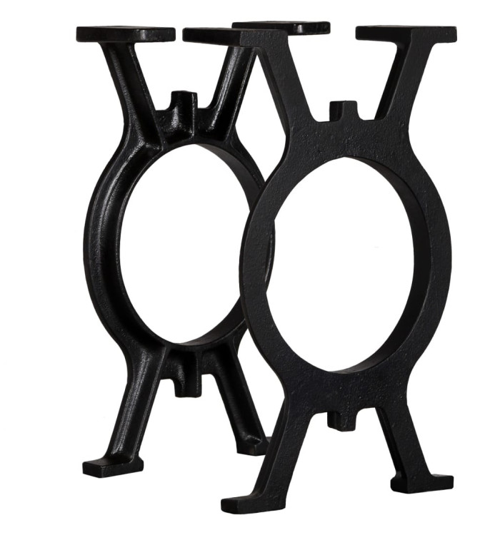Pied de banc 2 pcs Cadre en O Fonte | Mobilier & Déco