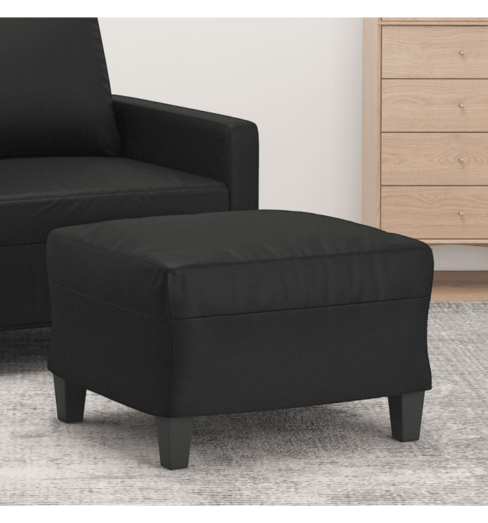 Repose-pied Noir 60x50x41 cm Similicuir | Mobilier & Déco
