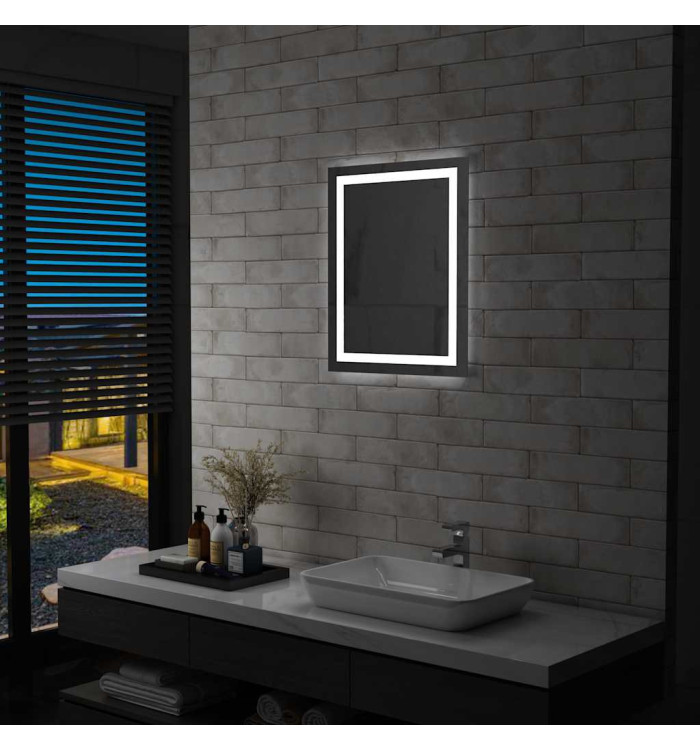 Miroir à LED pour salle de bains et capteur tactile 50x60 cm | Mobilier & Déco