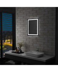 Miroir à LED pour salle de bains et capteur tactile 50x60 cm | Mobilier & Déco