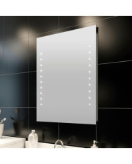 Miroir de salle de bain avec lumières LED 60 x 80 cm (L x H) | Mobilier & Déco
