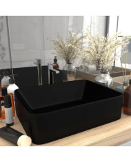 Lavabo de luxe Noir mat 41x30x12 cm Céramique | Mobilier & Déco