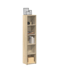 Armoires à CD 2 pcs Chêne sonoma 21x16x93,5 cm Aggloméré | Mobilier & Déco