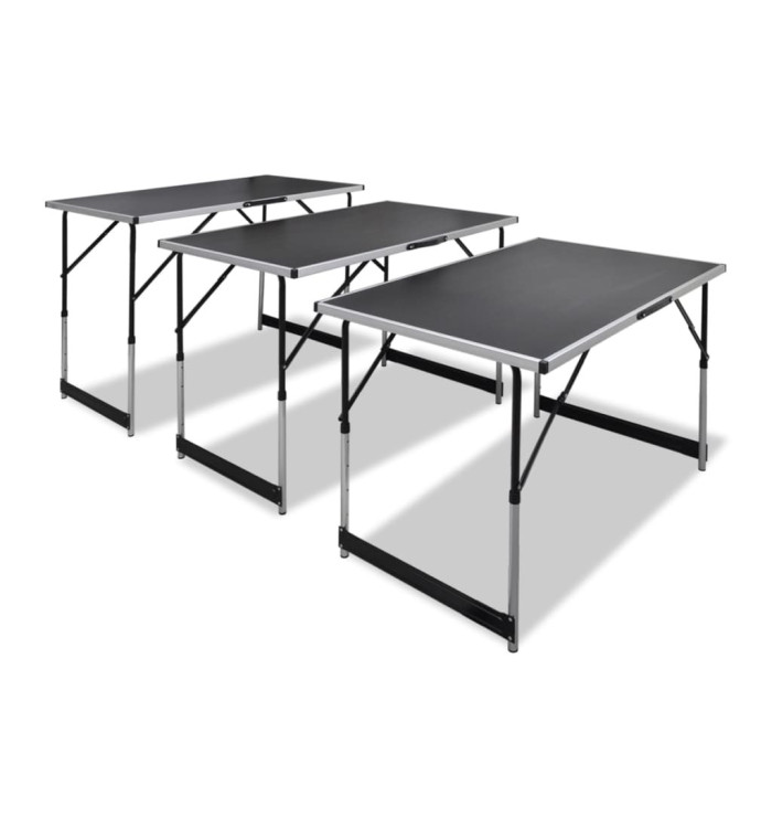 Table à coller 3 pcs pliable Hauteur réglable | Mobilier & Déco