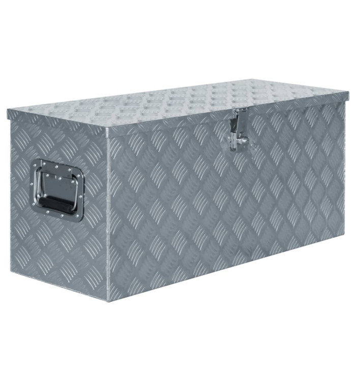Boîte en aluminium 90,5x35x40 cm Argenté | Mobilier & Déco