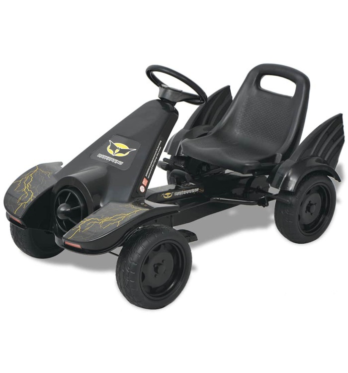 Kart à pédale avec siège ajustable Noir | Mobilier & Déco