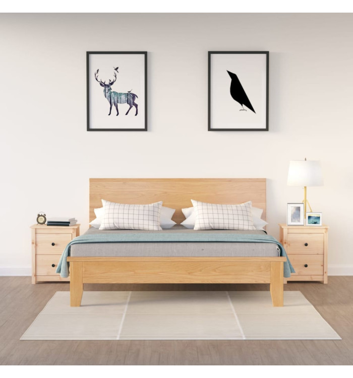 Tables de chevet 2 pcs 50x35x61,5 cm Bois de pin massif | Mobilier & Déco