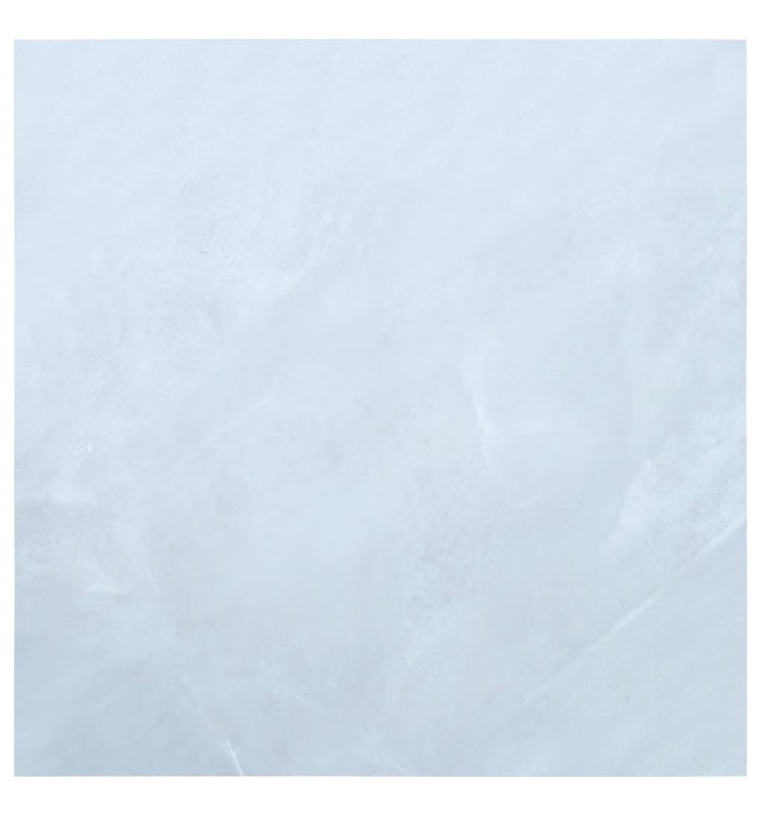Dalles de plancher autoadhésives 5,11 m² PVC blanc marbre | Mobilier & Déco