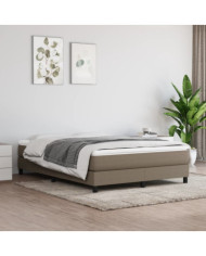 Matelas de lit à ressorts ensachés Taupe 140x200x20 cm Tissu | Mobilier & Déco