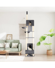 Arbre à chat du sol au plafond Gris foncé 277-303 cm | Mobilier & Déco