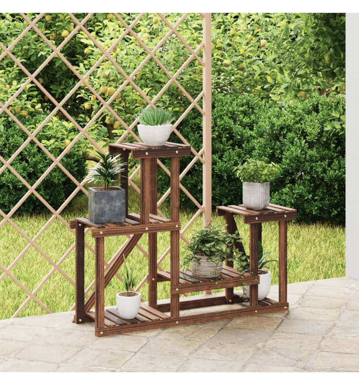 Support à fleurs 90x25x73,5 cm bois massif de sapin | Mobilier & Déco