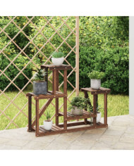Support à fleurs 90x25x73,5 cm bois massif de sapin | Mobilier & Déco