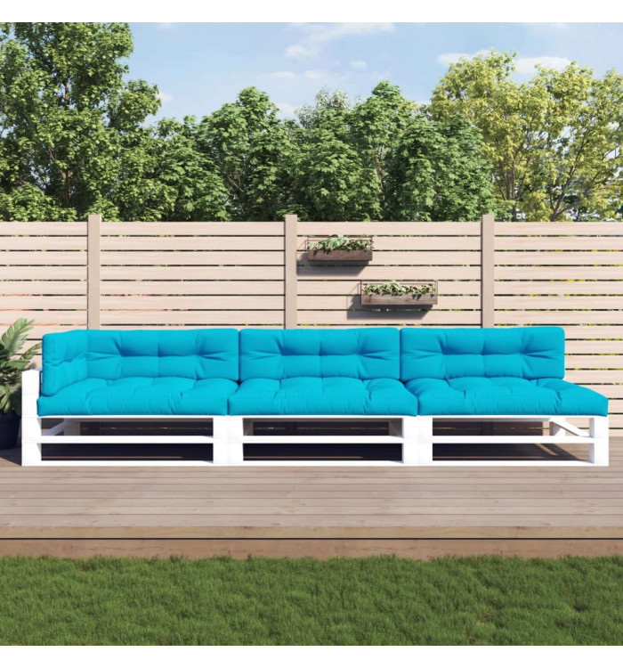 Coussins de palette lot de 7 turquoise tissu | Mobilier & Déco