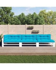 Coussins de palette lot de 7 turquoise tissu | Mobilier & Déco