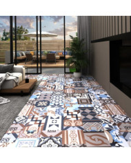 Dalles de plancher autoadhésives 20 pcs PVC 1,86m² motif mono | Mobilier & Déco