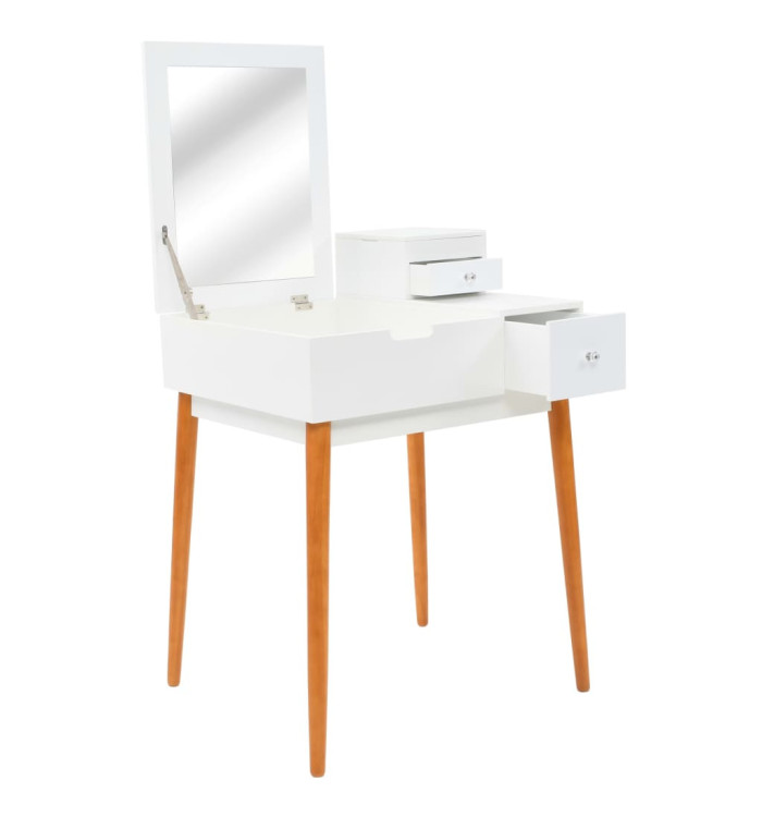 Coiffeuse avec miroir MDF 60 x 50 x 86 cm | Mobilier & Déco