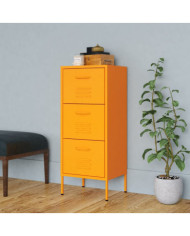 Armoire de rangement Jaune moutarde 42,5x35x101,5 cm Acier | Mobilier & Déco