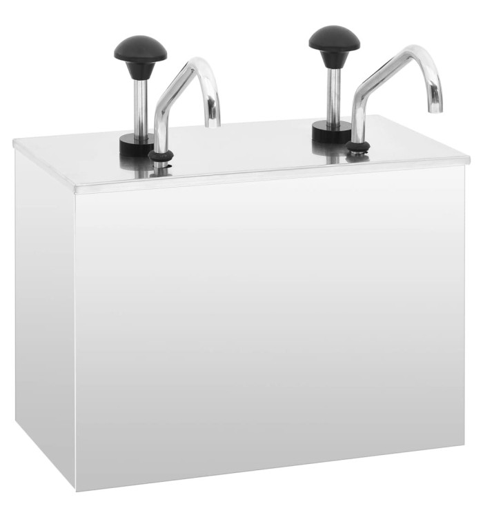 Distributeur de sauces Acier inoxydable 2 x 3,5 L | Mobilier & Déco
