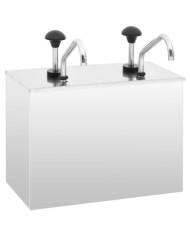 Distributeur de sauces Acier inoxydable 2 x 3,5 L | Mobilier & Déco