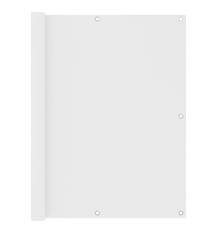 Écran de balcon Blanc 120x500 cm Tissu Oxford | Mobilier & Déco