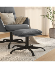 Repose-pied Gris anthracite 60x60x36 cm Similicuir | Mobilier & Déco