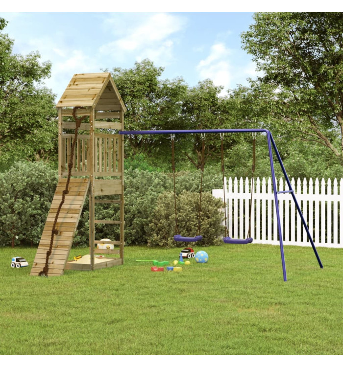 Aire de jeux d'extérieur bois de pin imprégné | Mobilier & Déco