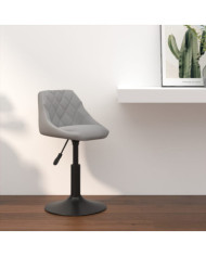 Tabouret de bar Gris clair Velours | Mobilier & Déco