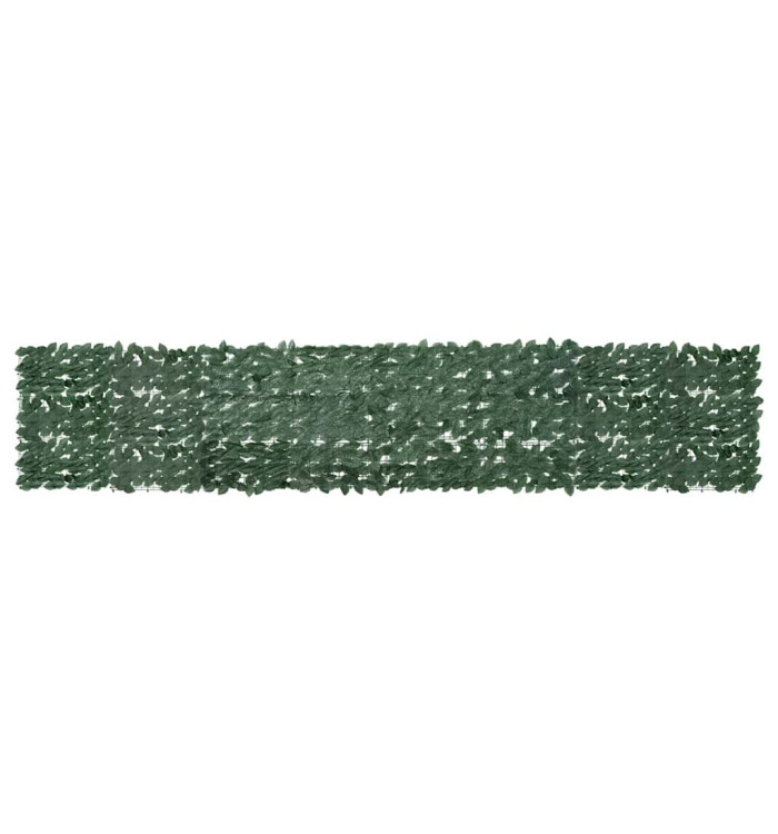 Écran de balcon avec feuilles vert foncé 400x75 cm | Mobilier & Déco