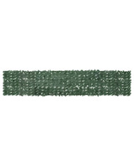 Écran de balcon avec feuilles vert foncé 400x75 cm | Mobilier & Déco