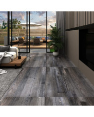 Dalles de plancher PVC autoadhésif 5,21 m² 2 mm bois industriel | Mobilier & Déco