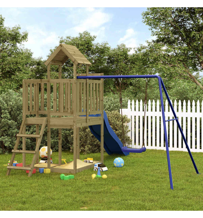 Aire de jeux d'extérieur bois de pin imprégné | Mobilier & Déco