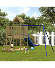 Aire de jeux d'extérieur bois de pin imprégné | Mobilier & Déco